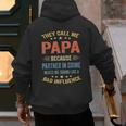 Grandpa Shirts Dad Partner In Crime Shirt Men's Hoodie Back Print