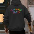 Grateful Dad Fathers Day Tie Dye Letters Shirt For Dads Men's Hoodie Back Print
