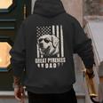 Great Pyrenees Dog Dad American Flag For Father Men Men's Hoodie Back Print Great Pyrenees Dog Dad American Flag For Father Men Men's Hoodie Back Print