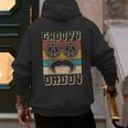 Groovy Daddy 60s Outfit 70s Themed Party Costume Dad Hippie Men's Hoodie Back Print Groovy Daddy 60s Outfit 70s Themed Party Costume Dad Hippie Men's Hoodie Back Print