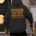 Grumpy Old Man Tee Shirt For Grandfathers Dads Father's Day Men's Hoodie Back Print