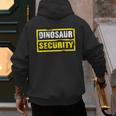 Halloween Adult Costume Dinosaur Security Dad Mom Men's Hoodie Back Print