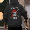 Halloween Pirate Skull Apparel Pirate Dad V-Neck Short Sleeve Cotton 100 T-Shirt Small Men's Hoodie Back Print