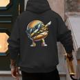 Hamburger Dabbing Kids Men Women Dab Dance Cheeseburgers Dad Men's Hoodie Back Print