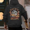 Heavy Metal Cooler Dad Punk Rock Music Lover Men's Hoodie Back Print