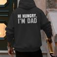 Hi Hungry I'm Dad Tee For Men Dad Joke Small Men's Hoodie Back Print