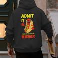 Hilarious Hot Dog Dad Joke Text Pun Dirty Joke -Barbecue Men's Hoodie Back Print
