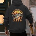 We Hooked The Best Papa Ever Fishing Dad Papa's Day Men's Hoodie Back Print