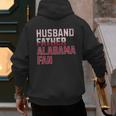 Husband Father Alabama Fan Fathers Day Alabama Dad Men's Hoodie Back Print