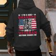 I'm A Dad Grandpa And Veteran Papa Grandpa Fathers Day Men Men's Hoodie Back Print