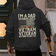 I'm A Dad Grandpa And A Vietnam Veteran Nothing Scares Me Men's Hoodie Back Print