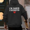 I'm Dad's Favorite Sarcastic Father's Day Men's Hoodie Back Print