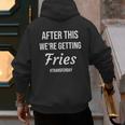 IVF For Couples & IVF Transfer Day Fries On Transfer Day Infertility Embryo IVF Mom IVF Dad Men's Hoodie Back Print