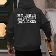 My Jokes Are Officially Dad Jokes Pregnancy Announcement Men's Hoodie Back Print