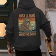 Just A Dad Who Always Came Back With The Milk Daddy Men's Hoodie Back Print