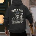 Just A Dad Who Always Came Back With The Milk Shirt Skeleton Men's Hoodie Back Print