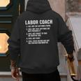Labor Coach New Mom New Dad Hospital New Baby Shower Men's Hoodie Back Print
