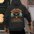 Labrador Retriever Dad Black Lab Dad Men's Hoodie Back Print