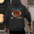Leveled Up To Dad Of Twins Video Gamer Gaming Men's Hoodie Back Print