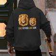 Lion Dad Like Father Like Son Lions Lovers Fathers Day Men's Hoodie Back Print