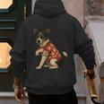 I Love Dad Tattoo Rat Terrier Dad Men's Hoodie Back Print