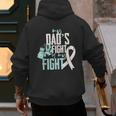 Lung Cancer Dad Ribbon Men's Hoodie Back Print Lung Cancer Dad Ribbon Men's Hoodie Back Print