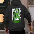 Lymphoma Cancer Awareness Lime Green Ribbon Dad's Fight Men's Hoodie Back Print