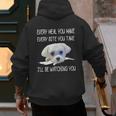 Maltese Dog Watching Owner Quote Puppy Mom Dad Men Women Girls Kids Men's Hoodie Back Print