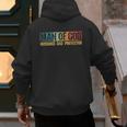 Man Of God Husband Dad Protector Christian Faith Fathers Day Men's Hoodie Back Print