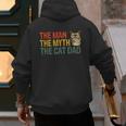 The Man The Myth The Cat Dad Cat Daddy Vintage Men's Hoodie Back Print The Man The Myth The Cat Dad Cat Daddy Vintage Men's Hoodie Back Print