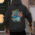 Marvel Captain America Legendary Dad Father's Day Men's Hoodie Back Print