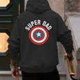 Marvel Father's Day Super Dad Captain America Shield Men's Hoodie Back Print