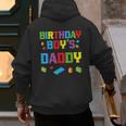 Master Builder Birthday Boy's Daddy Building Bricks Blocks Men's Hoodie Back Print
