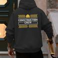 Matching Boys And Dad Mom Construction Digger Birthday Party Men's Hoodie Back Print