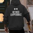 Men Dad Bod Joke Ex Male Dancer Humor Retired Chippendale Men's Hoodie Back Print