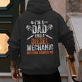 For Men Father's Day Halloween Diesel Mechanic Dad Men's Hoodie Back Print