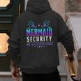 Mermaid Security Don't Mess With My Mermaid Merman Mer Dad Men's Hoodie Back Print