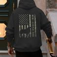 Mini Aussie Dad Australian Shepherd Dog Camo USA Flag Men's Hoodie Back Print