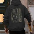Mini Bernedoodle Dad Camo USA Flag DESIGN ON BACK Men's Hoodie Back Print