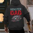 Monster Truck Dad Father's Day Men Men's Hoodie Back Print