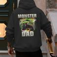 Monster Truck Dad Monster Truck Are My Jam Adults Kids Men's Hoodie Back Print