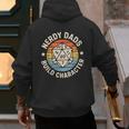 Nerdy Dads Build Character RPG Gaming Father's Day For Dad Men's Hoodie Back Print
