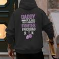 NICU Dad Micro Preemie Baby Dad Of NICU Warrior Appreciation Men's Hoodie Back Print