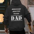 Not Biological Adoptive Foster But Dad T-Shirt For Fathers Men's Hoodie Back Print