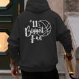 Number 11's Biggest Fan Shirt Basketball Player Mom Dad Men's Hoodie Back Print
