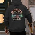 One Happy Dad First Birthday Camping Matching Family Party Men's Hoodie Back Print
