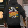 Orange Cat Best Cat Dad Ever Orange Tabby Cat Men's Hoodie Back Print Orange Cat Best Cat Dad Ever Orange Tabby Cat Men's Hoodie Back Print