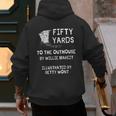 Outhouse Dad Guy Pun Humor Redneck Potty Joke Gag Men's Hoodie Back Print