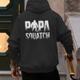 Papa Squatch For Dad Sasquatch Fathers Day Men's Hoodie Back Print