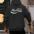 Papi Chulo Mexican Dad Father's Dad Chingon Fathers Day Men's Hoodie Back Print
